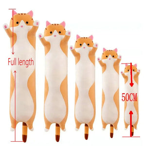 Planet Gates 10 Styles 50-150cm Long Cat Plush Toys Stuffed Soft Pause Office Nap Doll Bed Sleepping Pillow Home Decor Birthday Girls Gifts