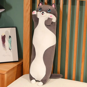 Planet Gates 10 Styles 50-150cm Long Cat Plush Toys Stuffed Soft Pause Office Nap Doll Bed Sleepping Pillow Home Decor Birthday Girls Gifts