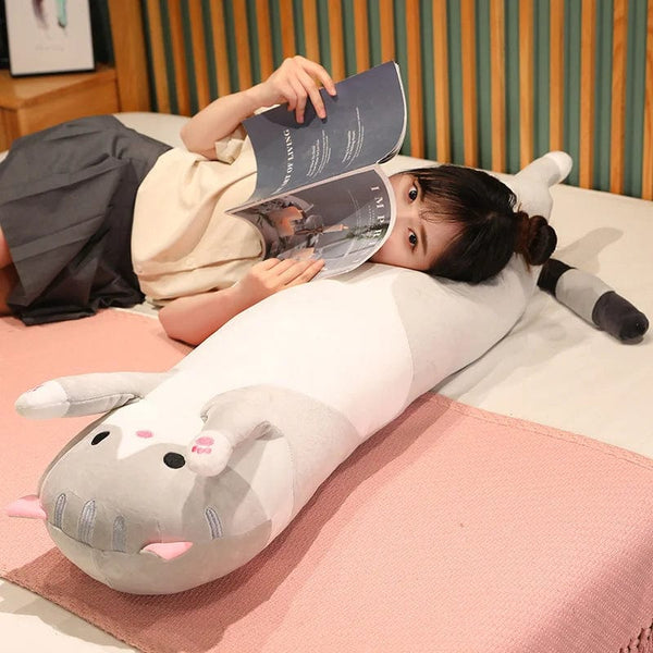Planet Gates 10 Styles 50-150cm Long Cat Plush Toys Stuffed Soft Pause Office Nap Doll Bed Sleepping Pillow Home Decor Birthday Girls Gifts