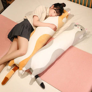 Planet Gates 10 Styles 50-150cm Long Cat Plush Toys Stuffed Soft Pause Office Nap Doll Bed Sleepping Pillow Home Decor Birthday Girls Gifts