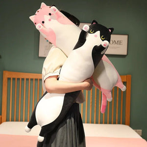 Planet Gates 10 Styles 50-150cm Long Cat Plush Toys Stuffed Soft Pause Office Nap Doll Bed Sleepping Pillow Home Decor Birthday Girls Gifts