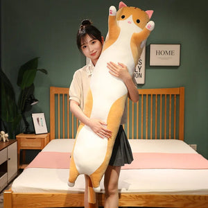 Planet Gates 10 Styles 50-150cm Long Cat Plush Toys Stuffed Soft Pause Office Nap Doll Bed Sleepping Pillow Home Decor Birthday Girls Gifts