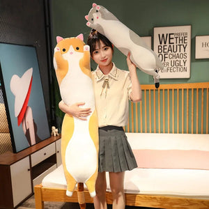 Planet Gates 10 Styles 50-150cm Long Cat Plush Toys Stuffed Soft Pause Office Nap Doll Bed Sleepping Pillow Home Decor Birthday Girls Gifts