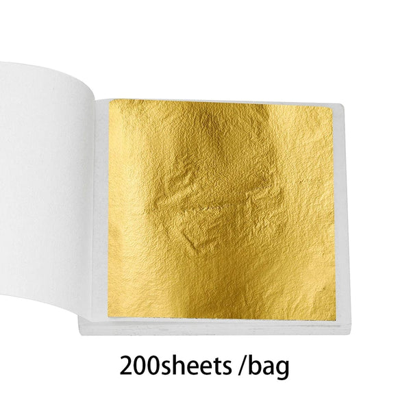 Planet Gates 100-200sheets Imitation Gold Foil Paper Leaf Gilding DIY Epoxy Resin Mold Jewelry Making Filling Decorate Resin Crafts Tool