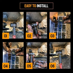 Planet Gates 100/245pcs High Pressure Hydraulic Rubber Oil Pipe Seal Gasket NBR Metal Seal Ring Assortment Kits Oil Pipe Seal Ring Rubber Gasket