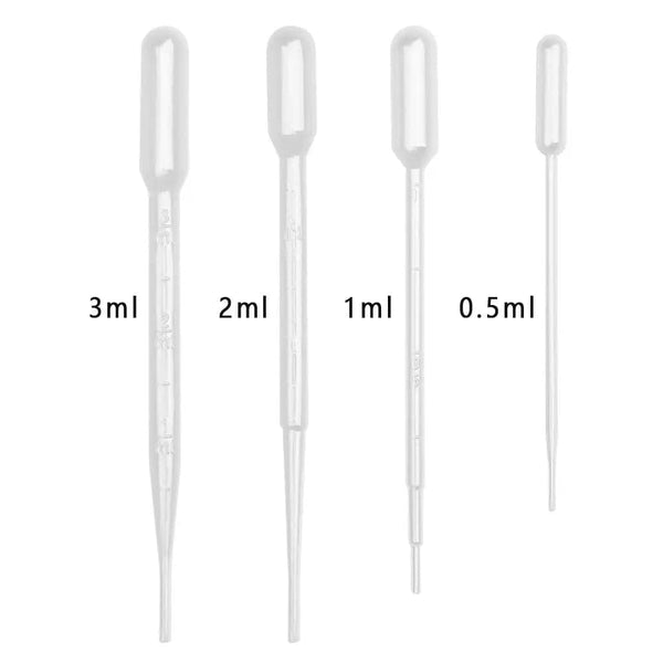 Planet Gates 100/250PCS Multi-function Disposable Dropper Transparent Pipettes Liquid Transfer Graduated Pipettes Lab Test Tubes Supplies