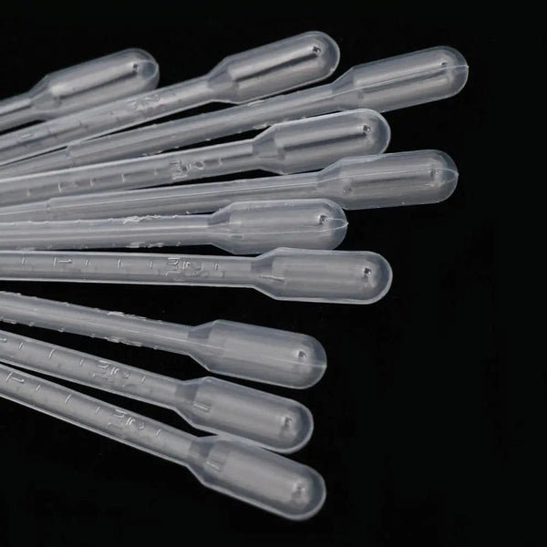Planet Gates 100/250PCS Multi-function Disposable Dropper Transparent Pipettes Liquid Transfer Graduated Pipettes Lab Test Tubes Supplies