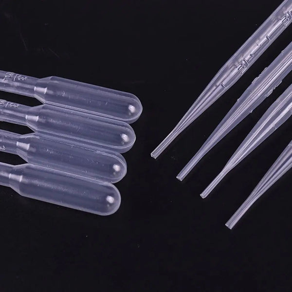 Planet Gates 100/250PCS Multi-function Disposable Dropper Transparent Pipettes Liquid Transfer Graduated Pipettes Lab Test Tubes Supplies