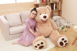 Planet Gates 100-260cm Cheap unstuffed America Giant Bear Plush Toy Soft Bear Skin Birthday Valentine's Gifts For Girl Kid's Toy