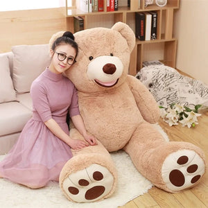 Planet Gates 100-260cm Cheap unstuffed America Giant Bear Plush Toy Soft Bear Skin Birthday Valentine's Gifts For Girl Kid's Toy