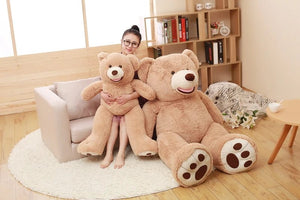 Planet Gates 100-260cm Cheap unstuffed America Giant Bear Plush Toy Soft Bear Skin Birthday Valentine's Gifts For Girl Kid's Toy