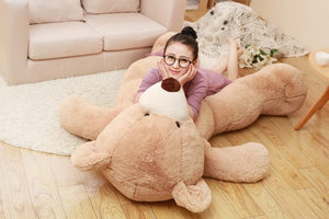 Planet Gates 100-260cm Cheap unstuffed America Giant Bear Plush Toy Soft Bear Skin Birthday Valentine's Gifts For Girl Kid's Toy
