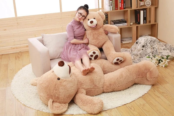 Planet Gates 100-260cm Cheap unstuffed America Giant Bear Plush Toy Soft Bear Skin Birthday Valentine's Gifts For Girl Kid's Toy