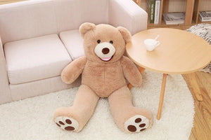 Planet Gates 100-260cm Cheap unstuffed America Giant Bear Plush Toy Soft Bear Skin Birthday Valentine's Gifts For Girl Kid's Toy