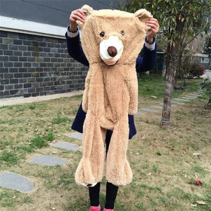 Planet Gates 100-260cm Cheap unstuffed America Giant Bear Plush Toy Soft Bear Skin Birthday Valentine's Gifts For Girl Kid's Toy