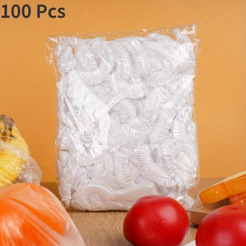 Planet Gates 100/300pcs Disposable Fresh-keeping Film, Household Food Grade Kitchen Refrigerator Leftover Rice Fruit Food Plastic Sealed Fresh Cover, Anti-odor Leak-Proof Dust-proof Freezer Cover, Refrigerator Fresh Keeping Cover,