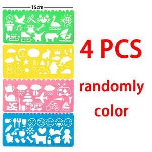 Planet Gates 100/5 Piece DIY Rainbow Magic Sticky Notes Set Kids Black Scratch Art Craft Kits Pad Drawing Template Painting Toys