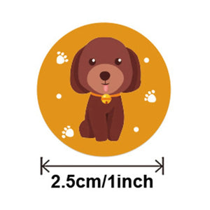 Planet Gates 100-500pcs Round Cartoon Toys Animal stickers for kids Teacher Reward Encourage Sticker Office Stationery for children 1inch