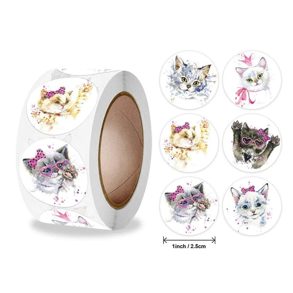 Planet Gates 100-500pcs Teacher Reward Sticker Fun Motivation Cat Dog Sticker for School Teacher Student Stationery Stickers Kids