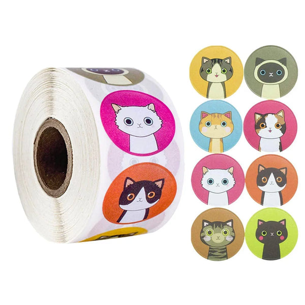 Planet Gates 100-500pcs Teacher Reward Sticker Fun Motivation Cat Dog Sticker for School Teacher Student Stationery Stickers Kids