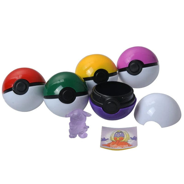 Planet Gates 100 Ball(3cm)B Original Pokemon Anime Action Figure Pikachu Pocket Monster Pokeball  With Mini Figure Toys For Children Gifts