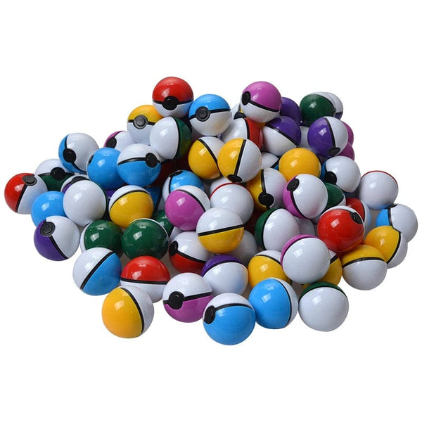 Planet Gates 100 Ball(3cm)B Original Pokemon Anime Action Figure Pikachu Pocket Monster Pokeball  With Mini Figure Toys For Children Gifts