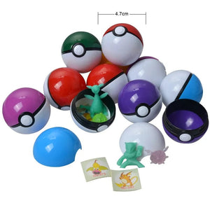 Planet Gates 100 Ball(3cm)B Original Pokemon Anime Action Figure Pikachu Pocket Monster Pokeball  With Mini Figure Toys For Children Gifts