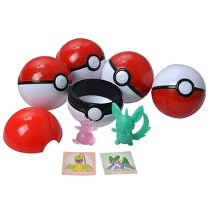 Planet Gates 100 Ball(3cm)B Original Pokemon Anime Action Figure Pikachu Pocket Monster Pokeball  With Mini Figure Toys For Children Gifts