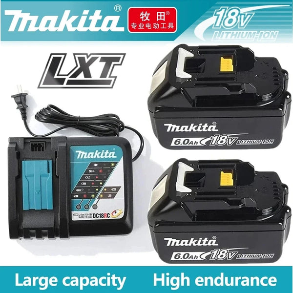 Planet Gates 100% Original Makita Rechargeable Power Tool Battery, Replaceable LED Lithium-ion, 6.0 Ah 18V LXT BL1860B BL1860BL1850 BL1830