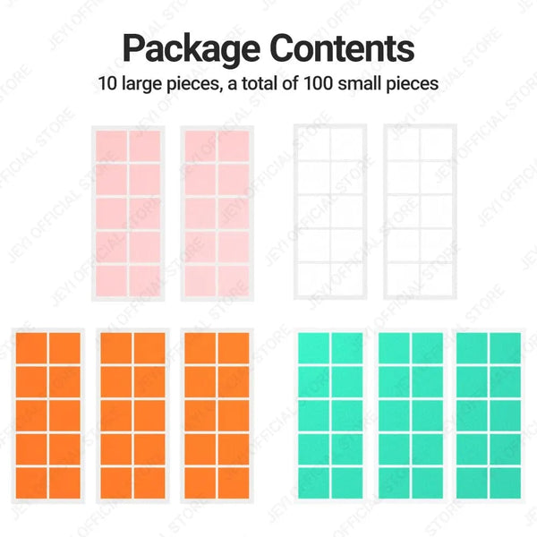 Planet Gates 100-Pack JEYI 100-Pack Thermal Conductive Silicone Pads, M.2 SSD NVMe NGFF Thermal Pad for PC Laptop Heatsink/GPU/CPU/LED Graphics Card