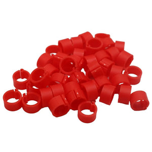 Planet Gates 100 Pcs 8mm Inner Diameter 7mm Height Birds Foot Rings 10 Colors Without Text Parrot Pigeon Identification Ring Birds Carriers