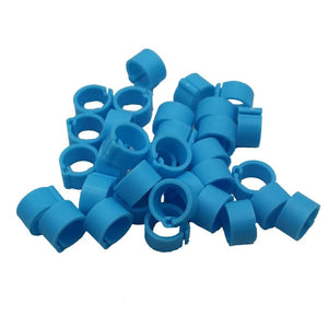 Planet Gates 100 Pcs 8mm Inner Diameter 7mm Height Birds Foot Rings 10 Colors Without Text Parrot Pigeon Identification Ring Birds Carriers