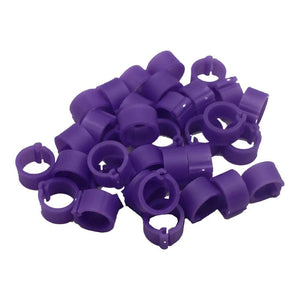 Planet Gates 100 Pcs 8mm Inner Diameter 7mm Height Birds Foot Rings 10 Colors Without Text Parrot Pigeon Identification Ring Birds Carriers