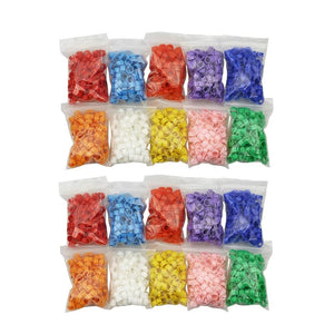 Planet Gates 100 Pcs Plastic Foot Ring Pigeon Foot Ring 8mm Bird Mark Foot Ring Bird Breeding Pigeon Poultry Feeding Poultry PIGEON FOOT RING