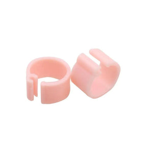 Planet Gates 100 Pcs Plastic Foot Ring Pigeon Foot Ring 8mm Bird Mark Foot Ring Bird Breeding Pigeon Poultry Feeding Poultry PIGEON FOOT RING