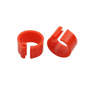 Planet Gates 100 Pcs Plastic Foot Ring Pigeon Foot Ring 8mm Bird Mark Foot Ring Bird Breeding Pigeon Poultry Feeding Poultry PIGEON FOOT RING