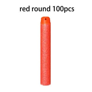 Planet Gates 100 Pcs-red round Soft Hollow Round Head And Sucker Refill Darts Toy Gun Bullets for Nerf Series EVA military Gift Toys For Kid Children