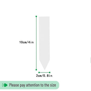 Planet Gates 100 Sheets Of White 100 White Plastic Waterproof Plant Labels: Perfect for Nursery Stakes & Pot Markers!