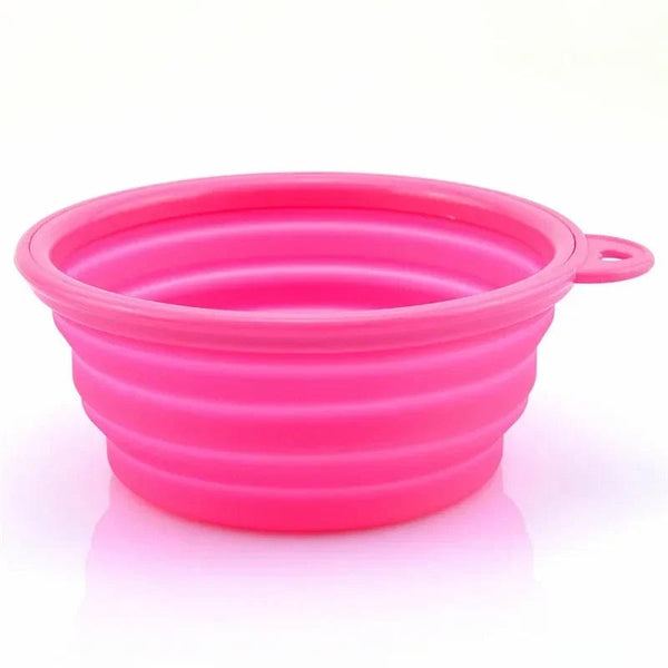 Planet Gates 1000/350ml Solid Color Foldable Dog Bowl Food Container Collapsible Dog Bowl Water Dish Feeder Portable Water Bowl for Pet Cats