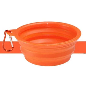 Planet Gates 1000/350ml Solid Color Foldable Dog Bowl Food Container Collapsible Dog Bowl Water Dish Feeder Portable Water Bowl for Pet Cats