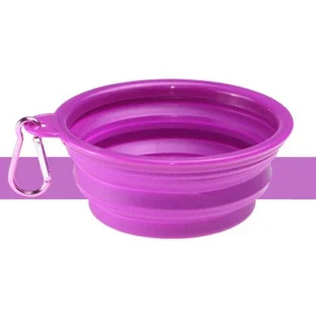 Planet Gates 1000/350ml Solid Color Foldable Dog Bowl Food Container Collapsible Dog Bowl Water Dish Feeder Portable Water Bowl for Pet Cats