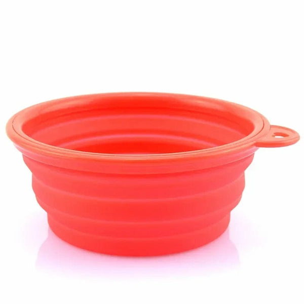 Planet Gates 1000/350ml Solid Color Foldable Dog Bowl Food Container Collapsible Dog Bowl Water Dish Feeder Portable Water Bowl for Pet Cats