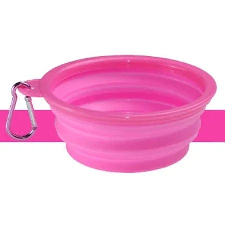 Planet Gates 1000/350ml Solid Color Foldable Dog Bowl Food Container Collapsible Dog Bowl Water Dish Feeder Portable Water Bowl for Pet Cats