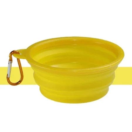Planet Gates 1000/350ml Solid Color Foldable Dog Bowl Food Container Collapsible Dog Bowl Water Dish Feeder Portable Water Bowl for Pet Cats