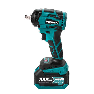 Planet Gates 1000N.M Torque Brushless Electric Impact Wrench 1/2 inch Lithium-Ion Battery Cordless Wrench Power Tools For Makita 18V Battery