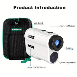 Planet Gates 1000Y Rangefinder REVASRI Golf Rangefinder With Slope And Pin Lock Vibration, External Slope Switch For Golf Tournament Legal, Rangefinders With Rechargeable Battery 1000YDS Laser Range Finder