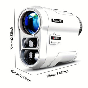Planet Gates 1000Y Rangefinder REVASRI Golf Rangefinder With Slope And Pin Lock Vibration, External Slope Switch For Golf Tournament Legal, Rangefinders With Rechargeable Battery 1000YDS Laser Range Finder