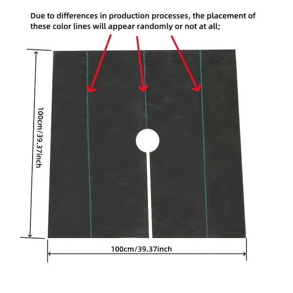 Planet Gates 100cm*100cm 3pcs, Plant Weed Block Mulch,99.82cm X 99.82cm Woven Square Weed Barrier Fabric, Garden Mat For Weed Control Root Protection