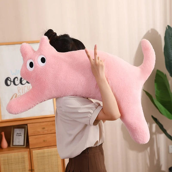 Planet Gates 100CM Cute Soft Long Cat Pillow Plush Toys Stuffed Office Sleeping Cushion Bed Sleep Pillow Home Decor Gift Doll for Kids Girls