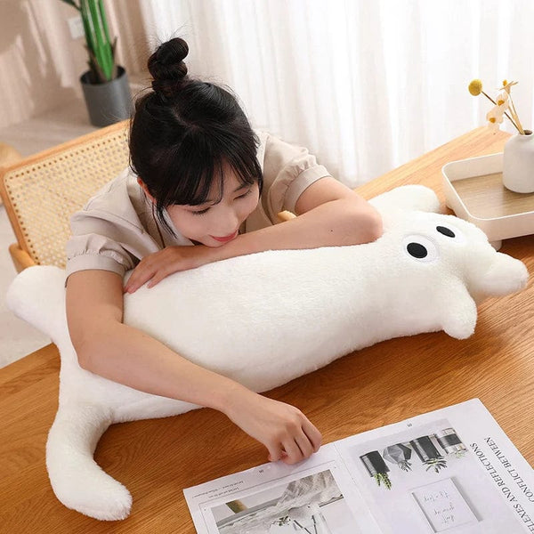 Planet Gates 100CM Cute Soft Long Cat Pillow Plush Toys Stuffed Office Sleeping Cushion Bed Sleep Pillow Home Decor Gift Doll for Kids Girls